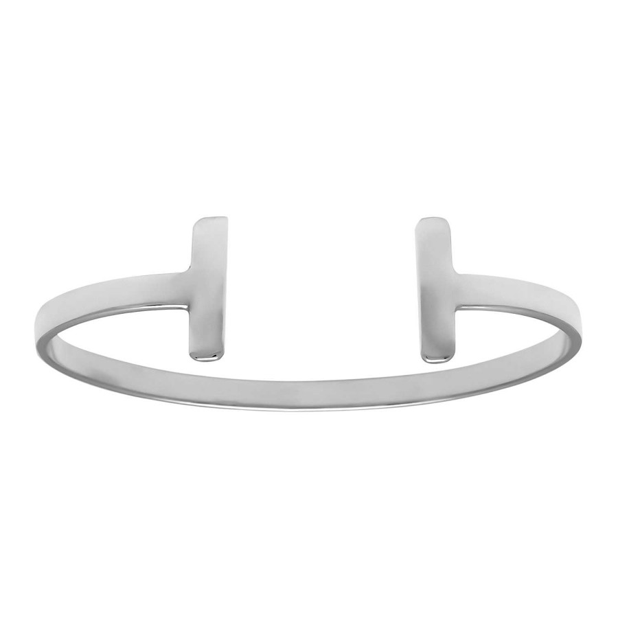 Armbanden WeLoveSilver | Zilveren Bangle Armband Met Staafjes