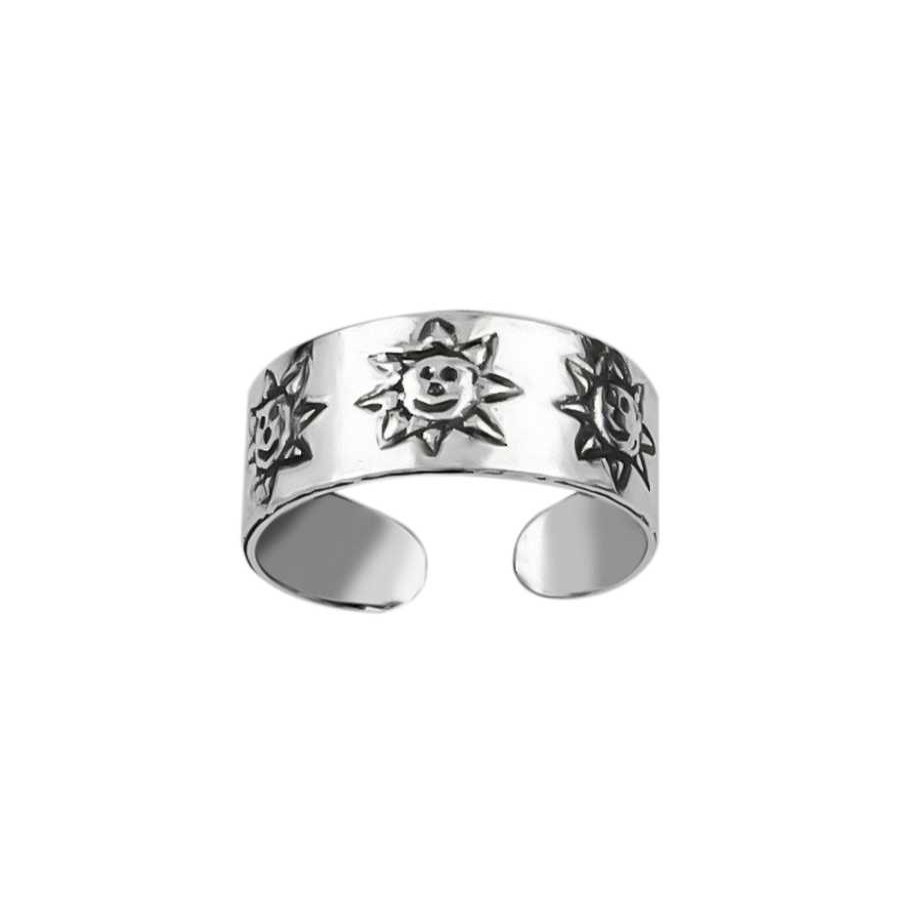 Ringen WeLoveSilver | Zilveren Teenring, Zonnetjes