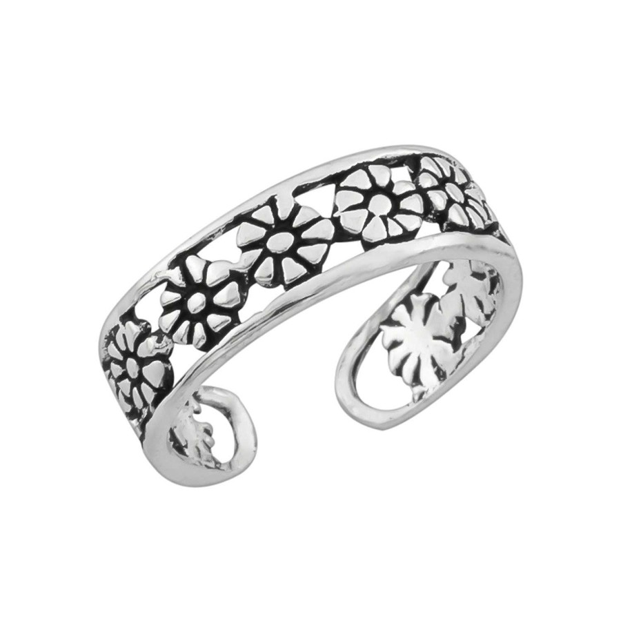 Ringen WeLoveSilver | Zilveren Teenring, Bloemetjes