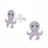 Kids Collectie WeLoveSilver | Zilveren Oorstekers, Octopus