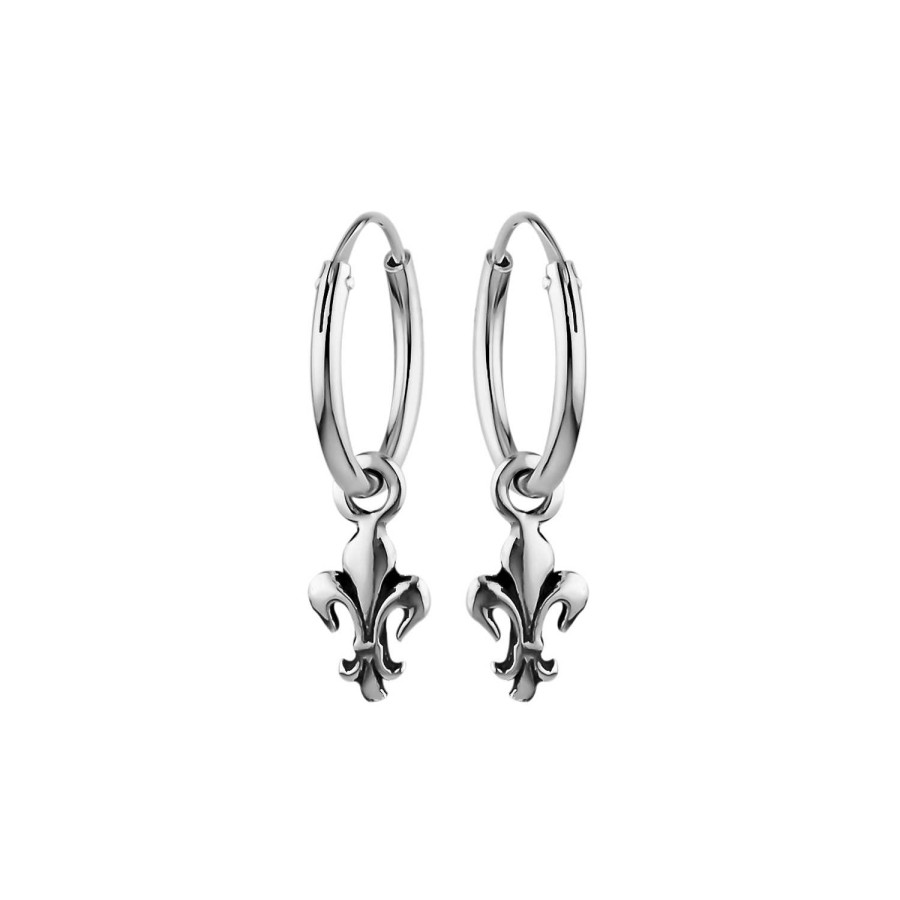 Oorbellen WeLoveSilver | Zilveren Oorringen, Fleur De Lis