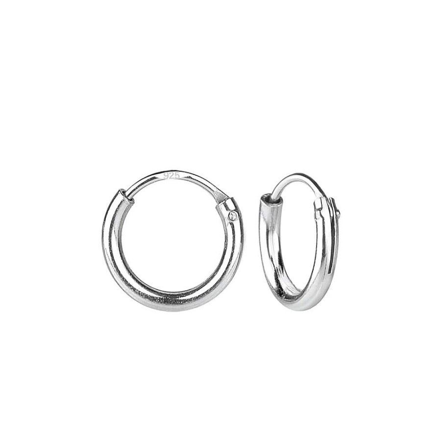 Oorbellen WeLoveSilver | Zilveren Oorringen, 14 Mm, Plain, Breed