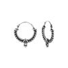 Oorbellen WeLoveSilver | Zilveren Bali Hoops, Bolletjes Met Cirkel