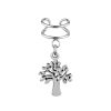 Oorbellen WeLoveSilver | Zilveren Ear Cuff Met Hanger, Tree Of Life