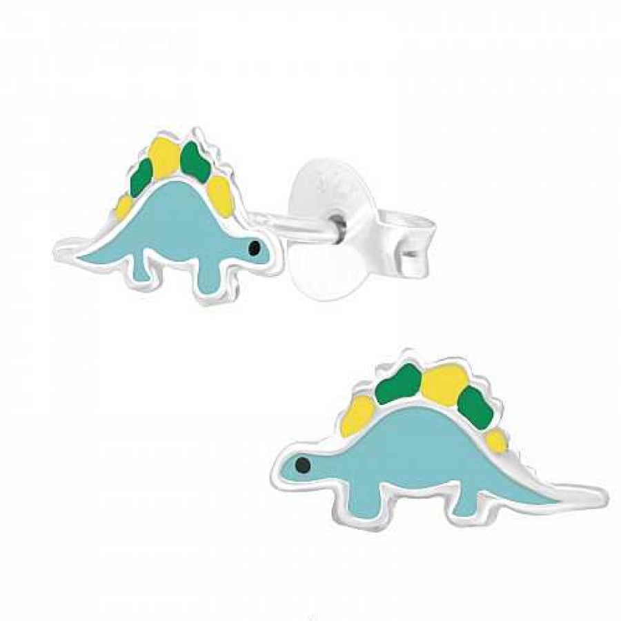 Kids Collectie WeLoveSilver | Zilveren Oorstekers, Dinosaurus