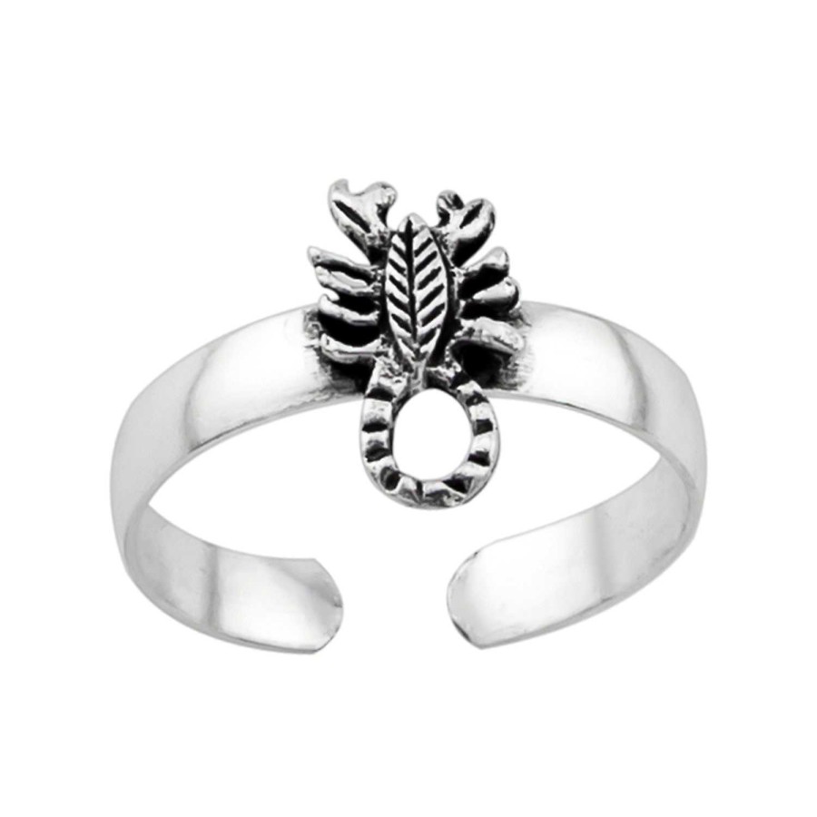 Ringen WeLoveSilver | Zilveren Teenring, Veer Met Details