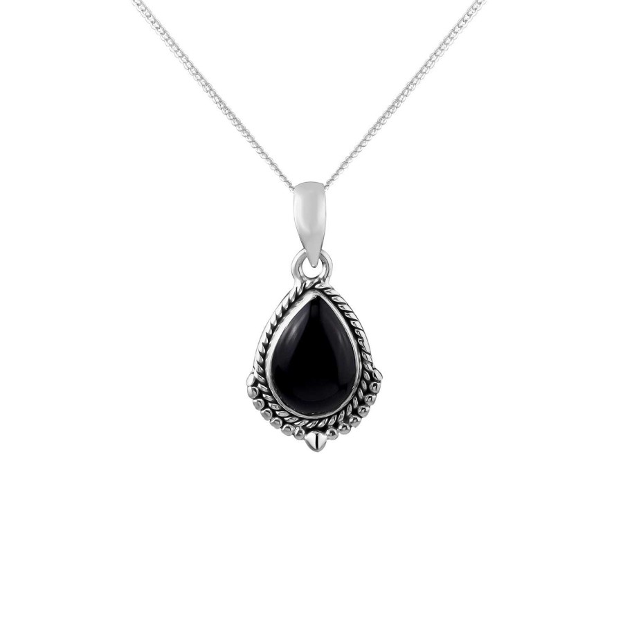 Kettingen WeLoveSilver | Zilveren Ketting Met Hanger, Zwarte Onyx