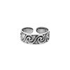 Ringen WeLoveSilver | Zilveren Teenring, Brede Band Met Krulmotief