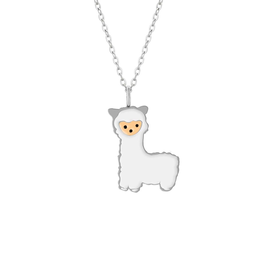 Kids Collectie WeLoveSilver | Zilveren Ketting Met Hanger, Alpaca