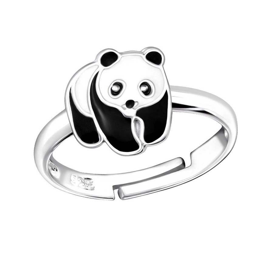 Kids Collectie WeLoveSilver | Zilveren Ring Met Panda