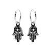 Oorbellen WeLoveSilver | Zilveren Oorringen Met Hanger, Hamsa