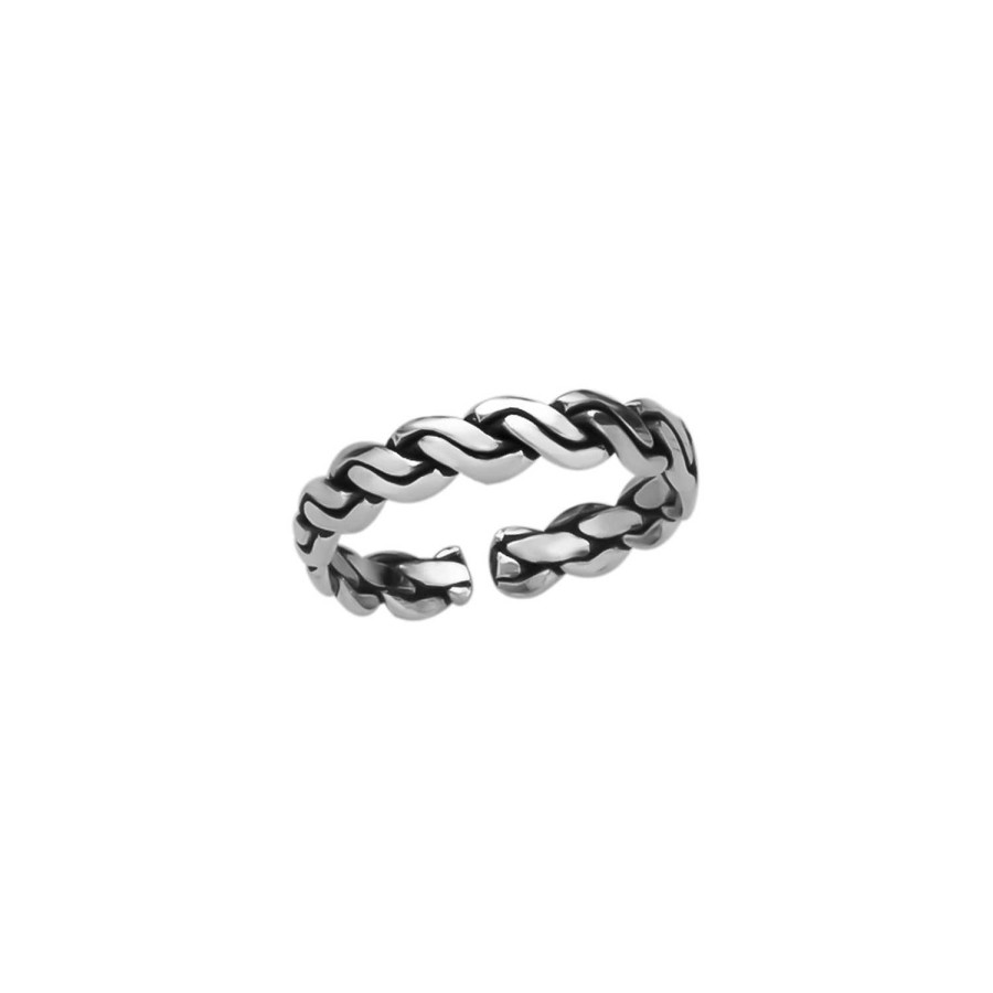 Ringen WeLoveSilver | Zilveren Teenring, Gevlochten