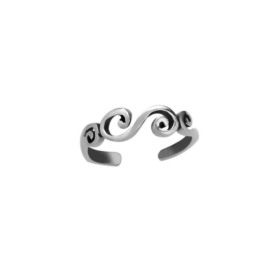 Ringen WeLoveSilver | Zilveren Teenring, Krullen