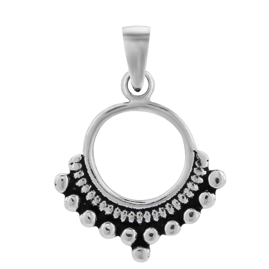 Oorbellen WeLoveSilver | Zilveren Hanger, Cirkel Balinese Stijl