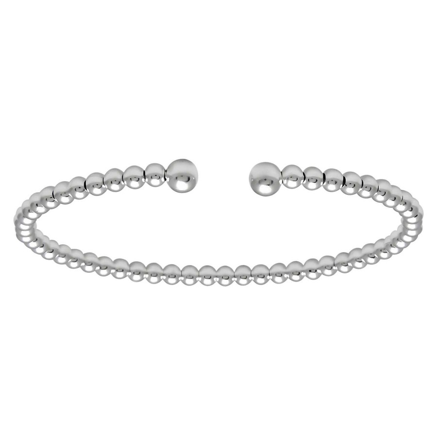 Armbanden WeLoveSilver | Zilveren Bangle Armband Met Bolletjes