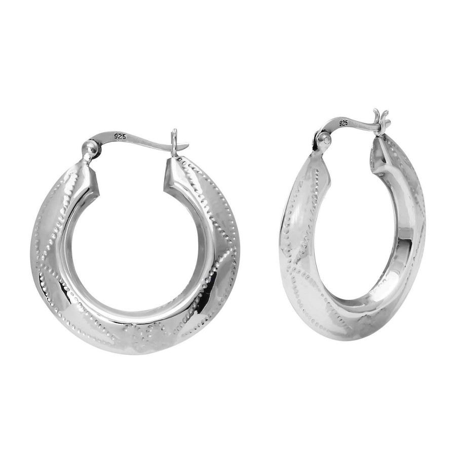 Oorbellen WeLoveSilver | Zilveren Oorringen, Patroon Met Puntjes