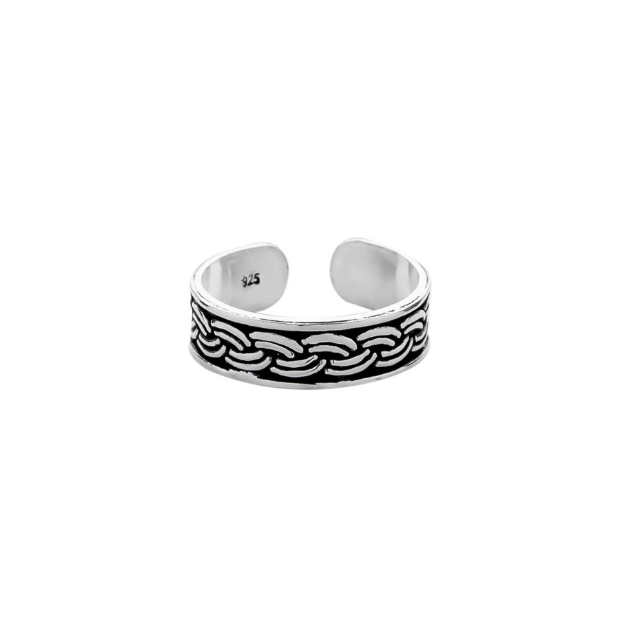 Ringen WeLoveSilver | Zilveren Teenring, Vlechtwerk