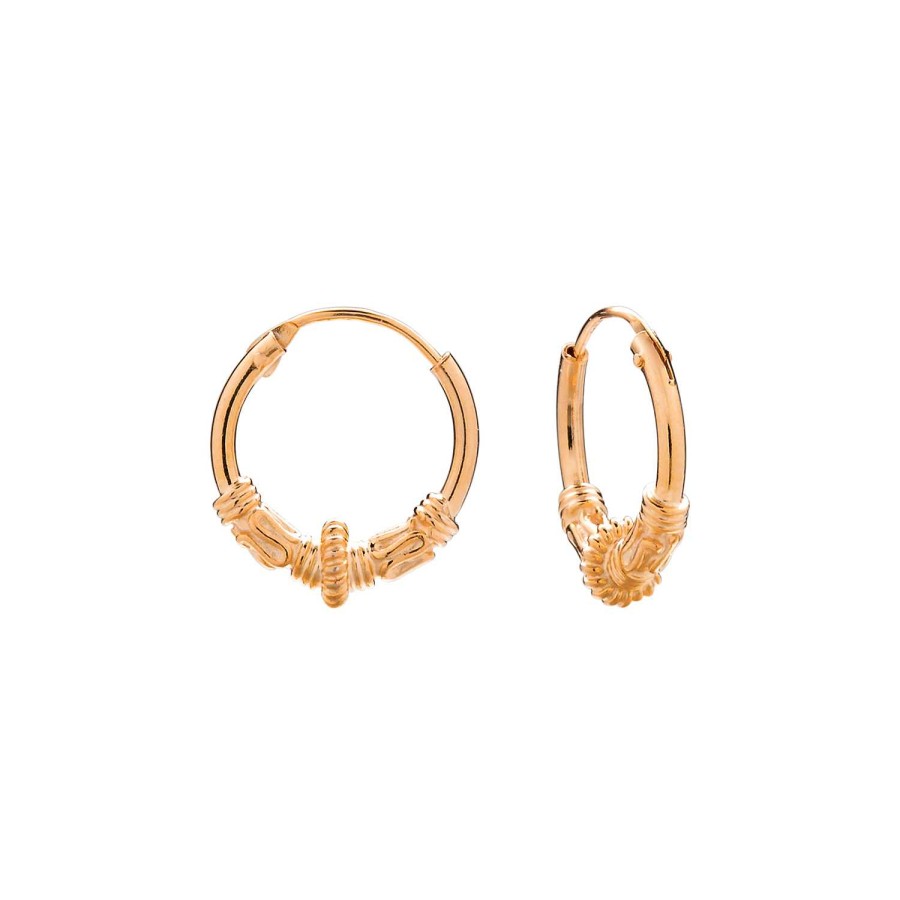 Oorbellen WeLoveSilver | Rose Gold Plated Bali Hoops, Slingers, Spiralen En Bloemvorm