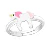 Kids Collectie WeLoveSilver | Zilveren Ring Eenhoorn Roze