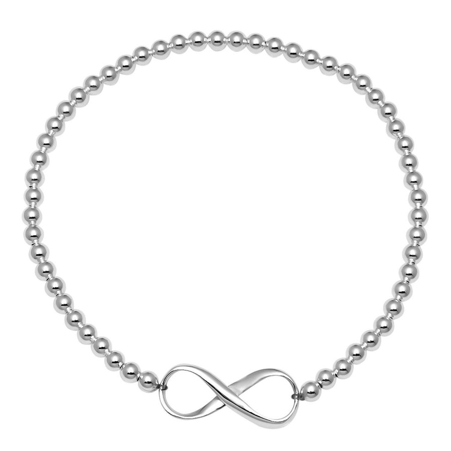 Armbanden WeLoveSilver | Zilveren Armband Met Bolletjes En Infinity Teken