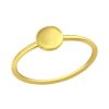 Ringen WeLoveSilver | Gold Plated Basic Ring