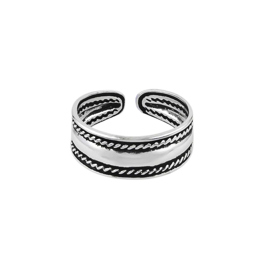 Ringen WeLoveSilver | Zilveren Earcuff, Vlechtdetail