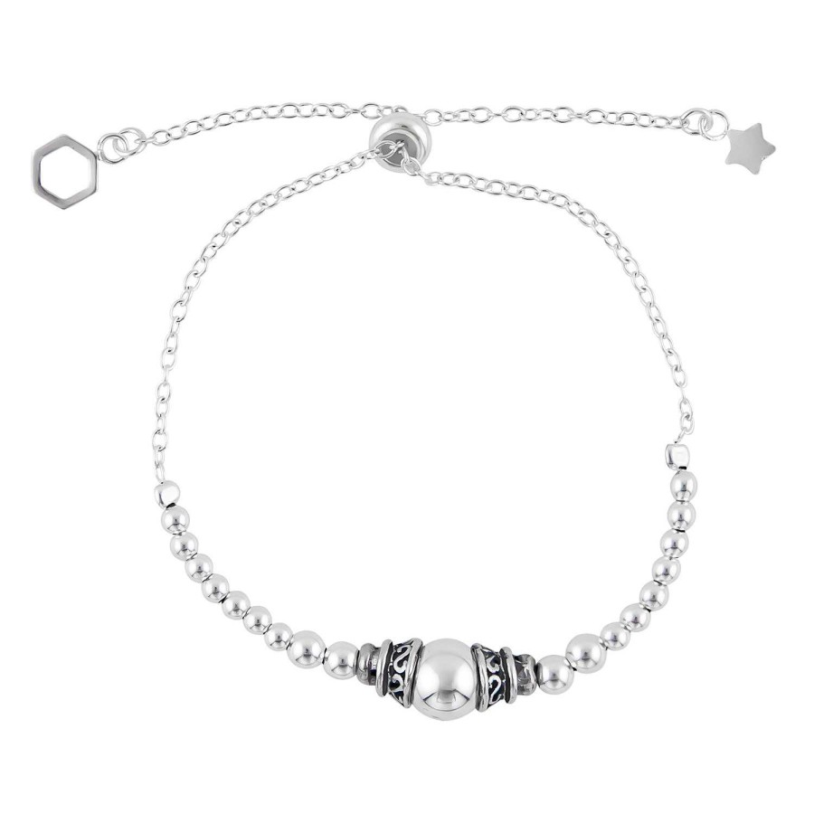 Armbanden WeLoveSilver | Verstelbare Armband Met Bolletjes, Bali Look