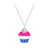 Kids Collectie WeLoveSilver | Zilveren Ketting Met Hanger, Cupcake