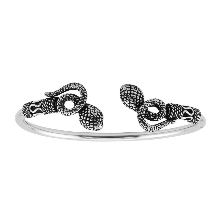 Armbanden WeLoveSilver | Zilveren Armband, Bangle In Bali Stijl Met Spiralen En Slangen