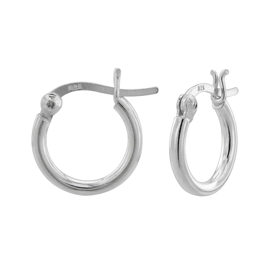 Oorbellen WeLoveSilver | Zilveren Oorringen, Brede Band, 14Mm