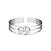 Ringen WeLoveSilver | Zilveren Teenring, Drie Bandjes Met Twee Kraaltjes