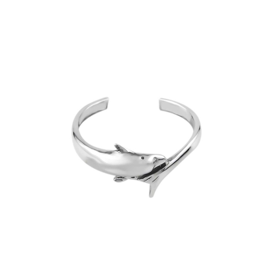 Ringen WeLoveSilver | Zilveren Teenring, Dolfijn