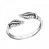 Ringen WeLoveSilver | Zilveren Teenring Met Bladeren