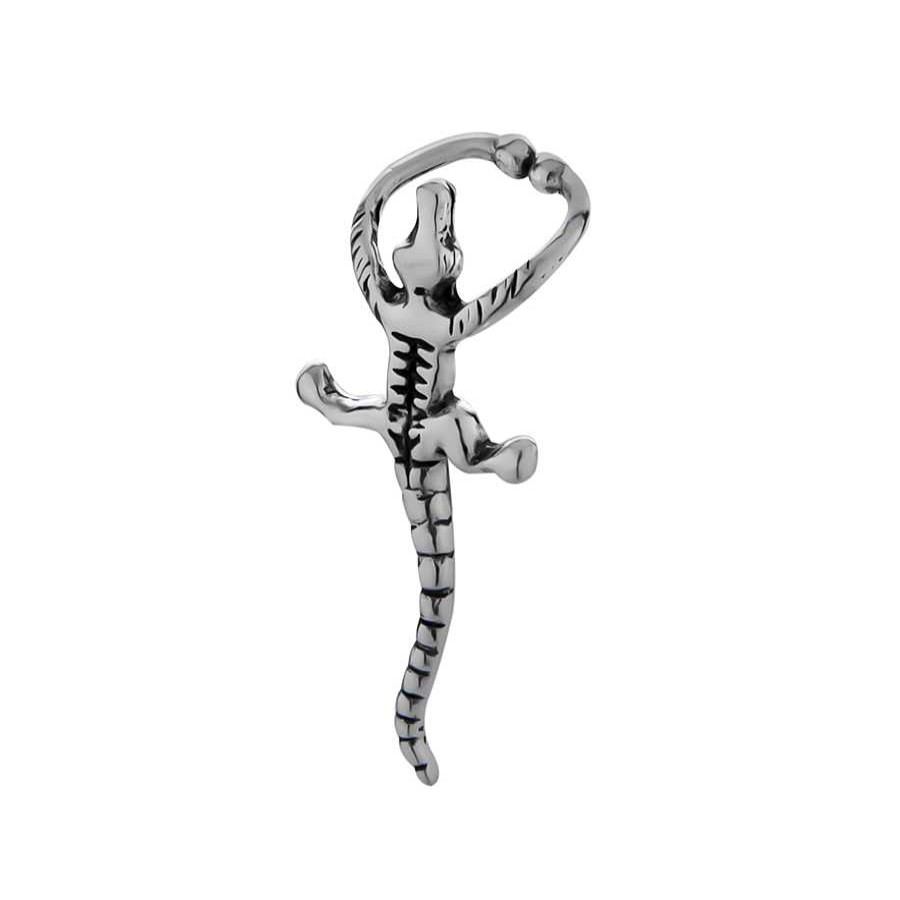 Oorbellen WeLoveSilver | Zilveren Ear Cuff, Krokodil