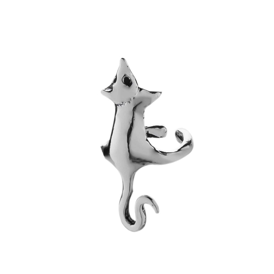 Oorbellen WeLoveSilver | Zilveren Ear Cuff, Muis Of Ratje