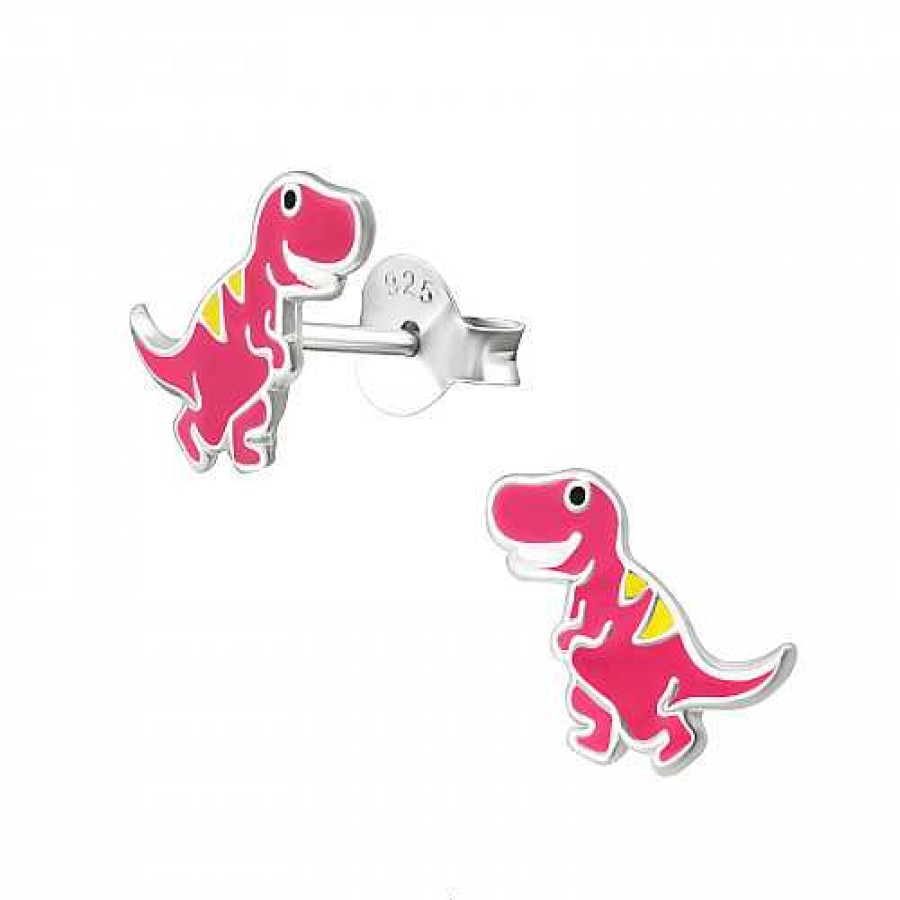 Kids Collectie WeLoveSilver | Zilveren Oorstekers, Dinosaurus