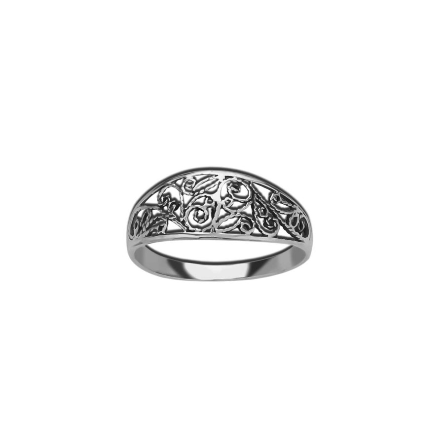 Ringen WeLoveSilver | Zilveren Ring, Bewerkt Motief