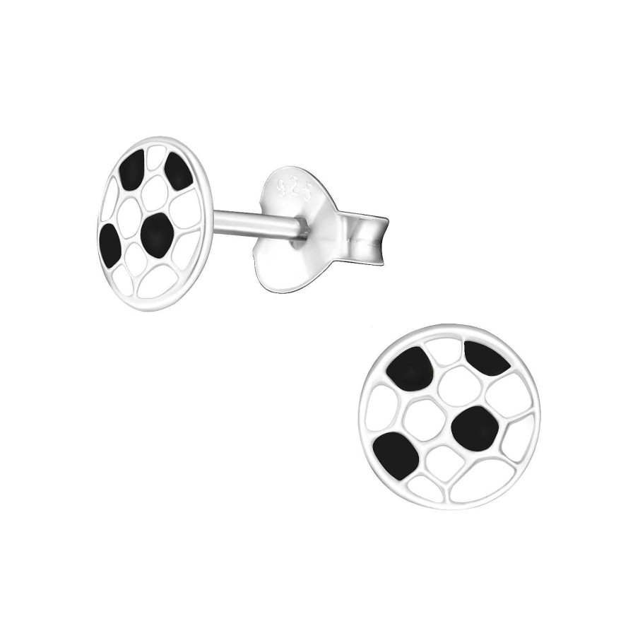 Kids Collectie WeLoveSilver | Zilveren Oorstekers, Voetbal