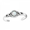 Ringen WeLoveSilver | Zilveren Teenring, Steen