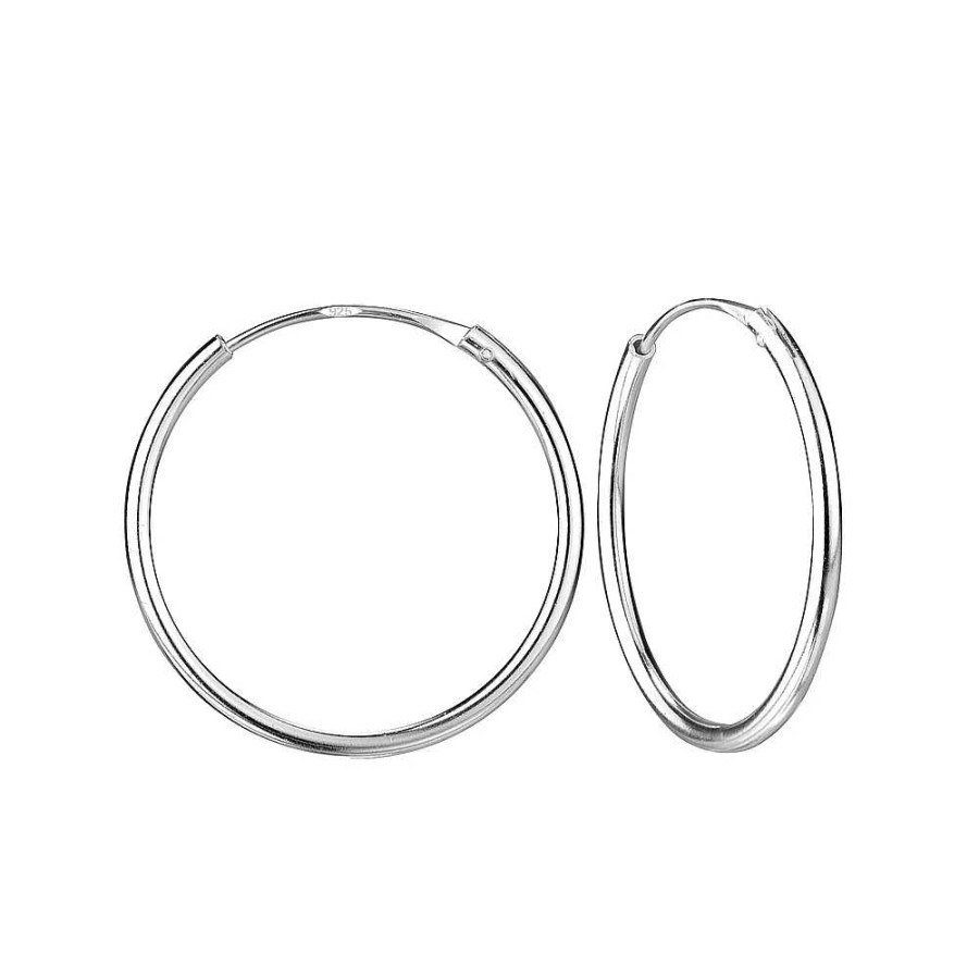 Oorbellen WeLoveSilver | Zilveren Oorringen, 20 Mm Plain