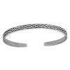 Armbanden WeLoveSilver | Zilveren Bangle Armband Met Gevlochten Banden