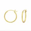 Oorbellen WeLoveSilver | Gold Plated Oorringen, 16 Mm