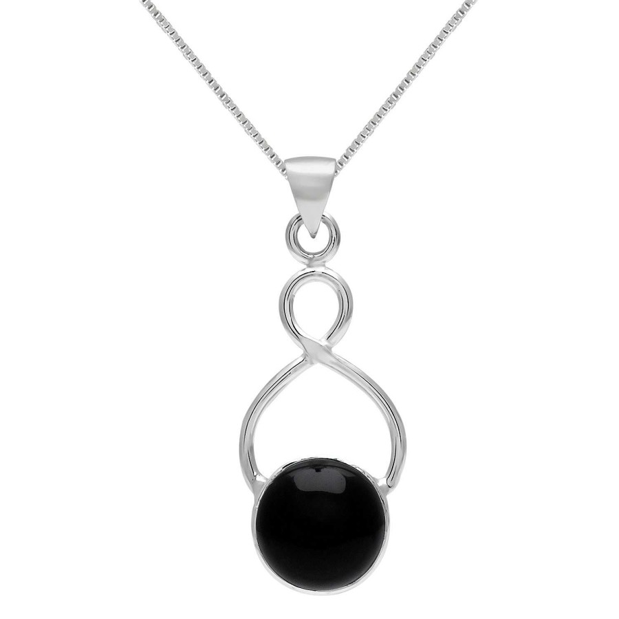 Kettingen WeLoveSilver | Zilveren Ketting Met Hanger, Met Onyx Steen