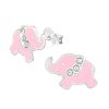 Kids Collectie WeLoveSilver | Zilveren Oorstekers, Roze Olifant