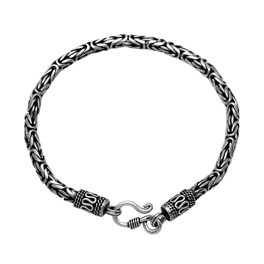 Armbanden WeLoveSilver | Zilveren Armband In Bali Stijl Met Bijzondere Sluiting