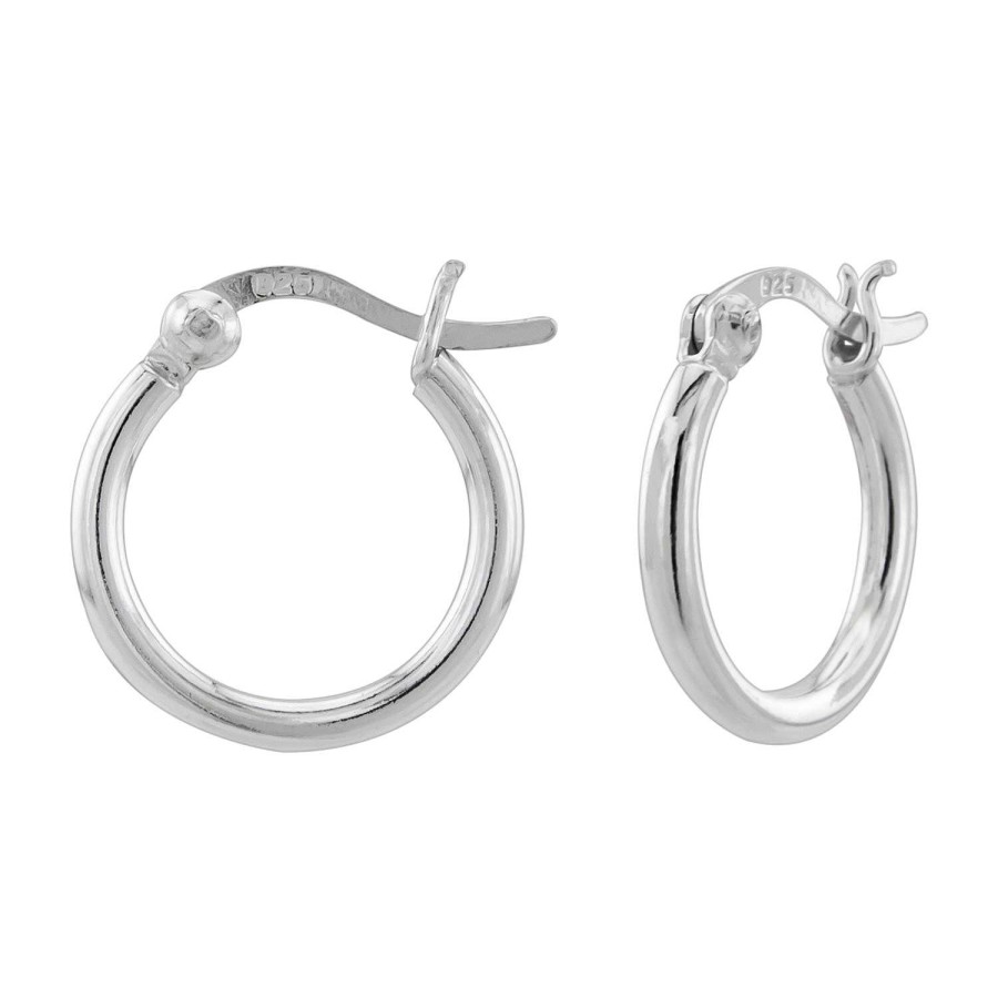 Oorbellen WeLoveSilver | Zilveren Oorringen, Brede Band, 16Mm