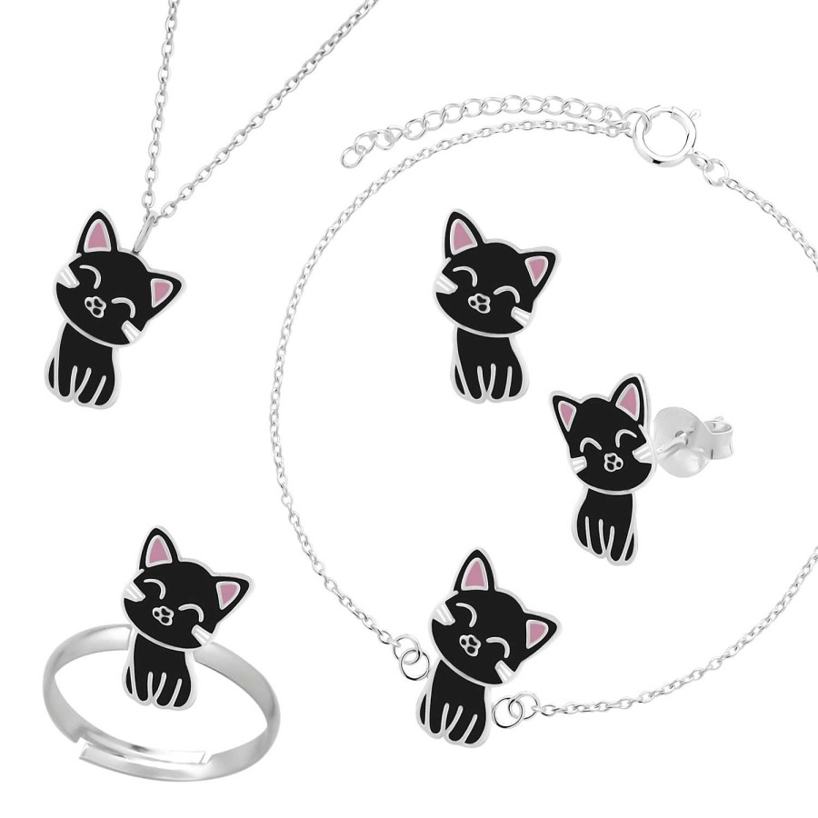 Kids Collectie WeLoveSilver | Complete Set Zwarte Kat