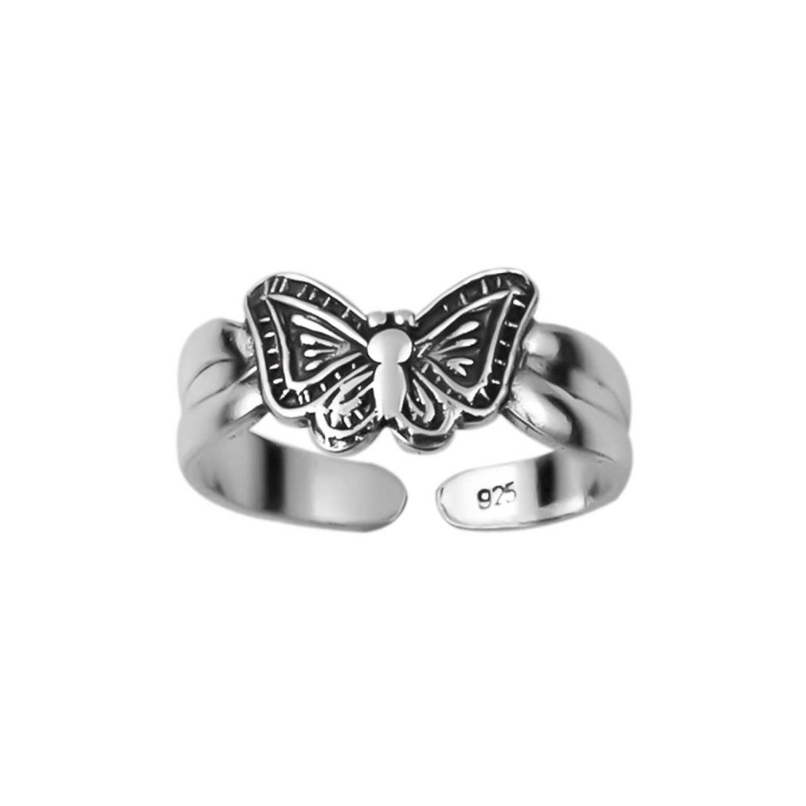 Ringen WeLoveSilver | Zilveren Teenring Met Vlinder