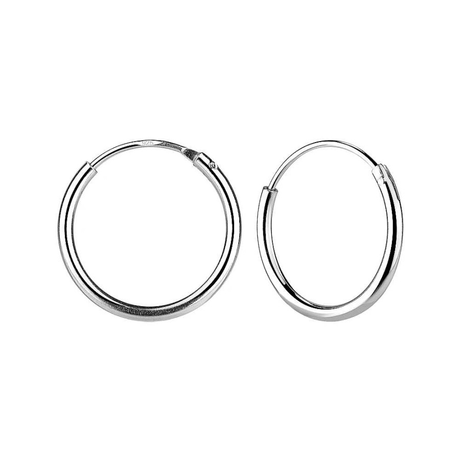 Oorbellen WeLoveSilver | Zilveren Oorringen, 16 Mm Plain