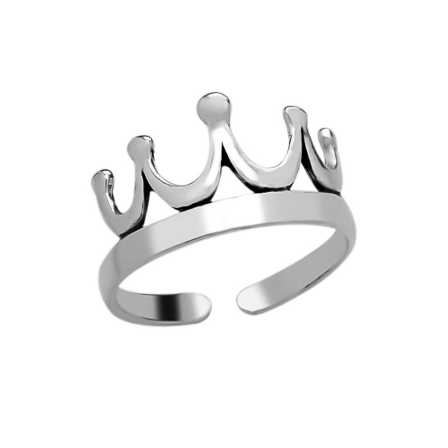 Ringen WeLoveSilver | Zilveren Teenring, Kroon